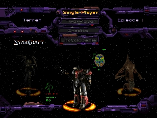 StarCraft 64 (USA) (Beta) Title Screen